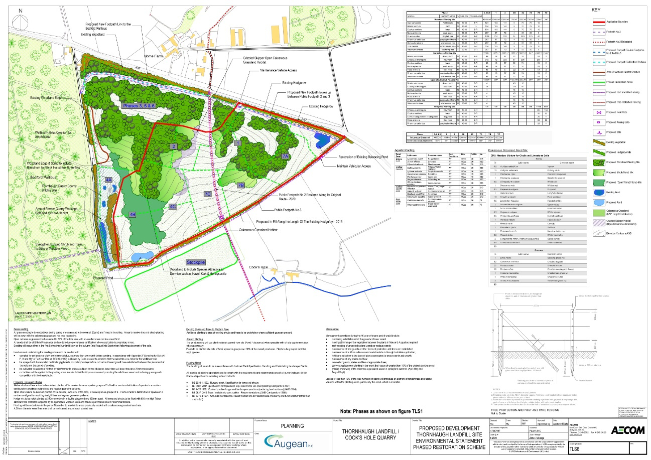 Appendix B Approved restoration scheme for Thornhaugh