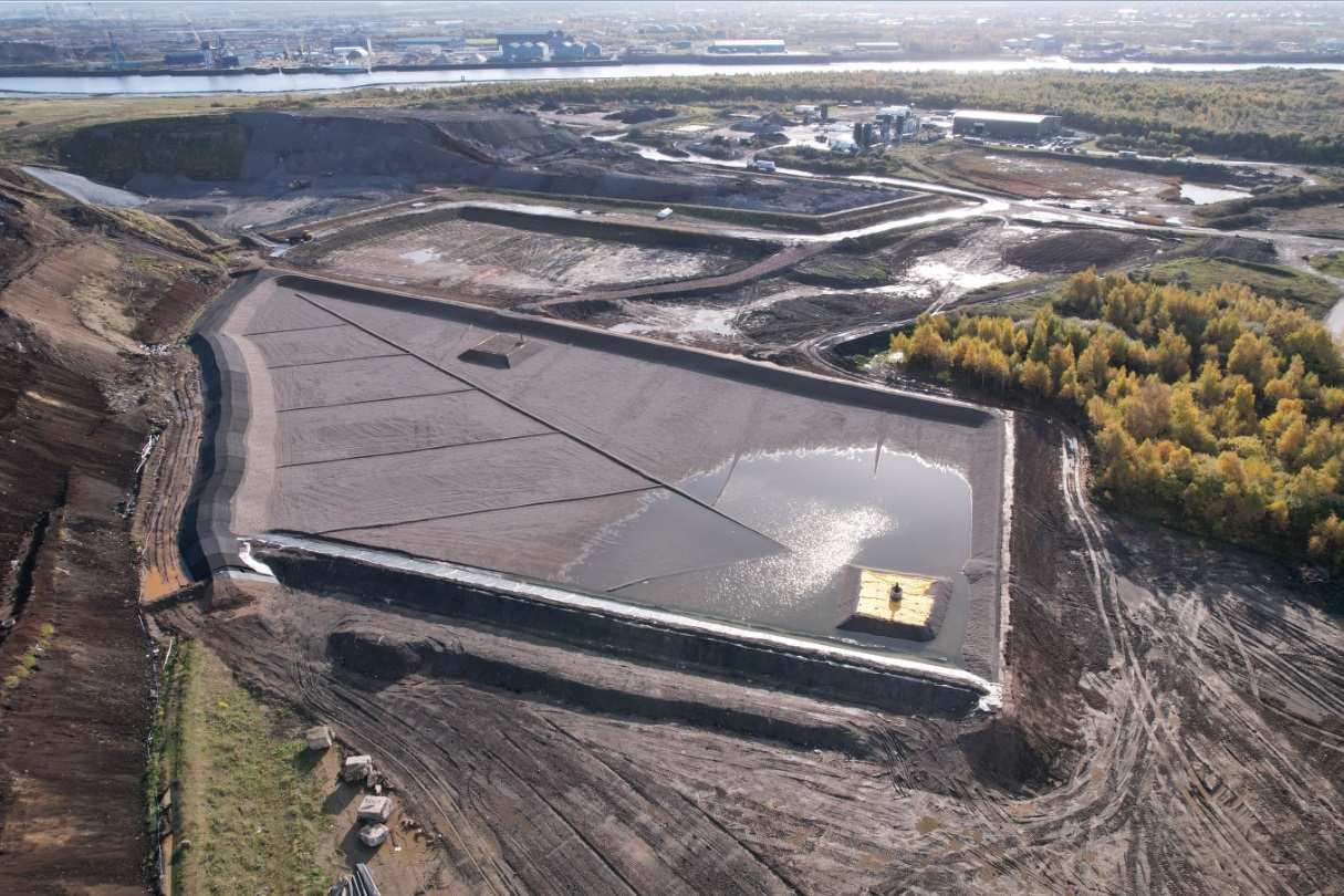Port Clarence - Aerial of new landfill cell
